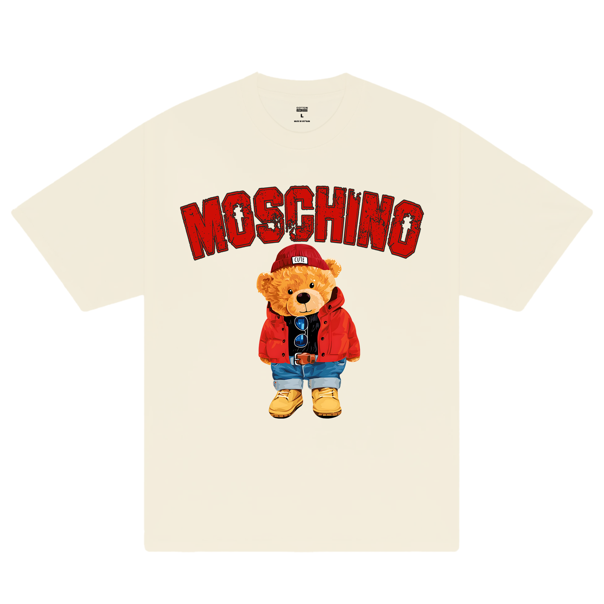 Moschino Red Outfit Bear T-Shirt