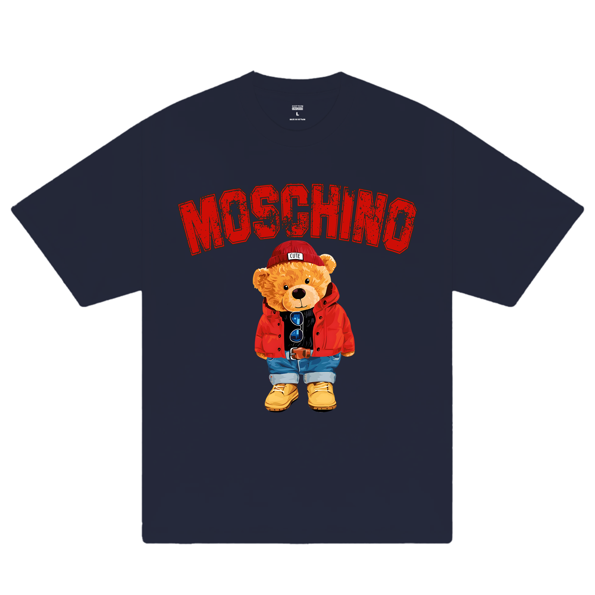 Moschino Red Outfit Bear T-Shirt