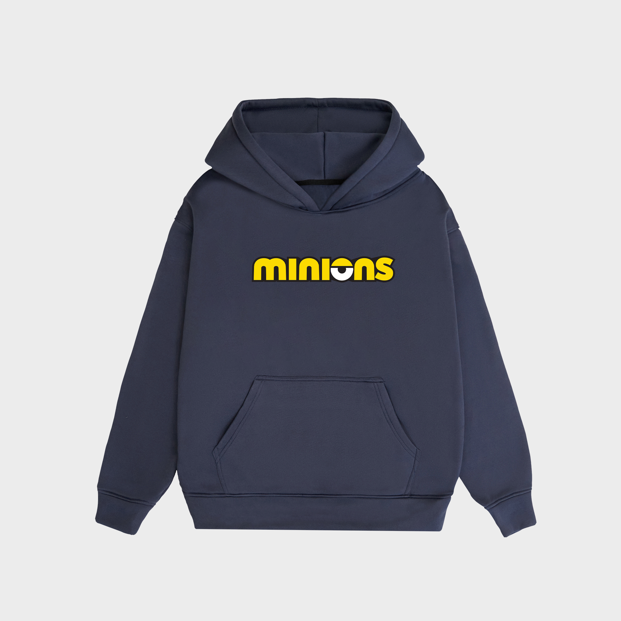 MINIONS WHEN YOU THINK YOU'RE MUTE HOODIE / NAVY