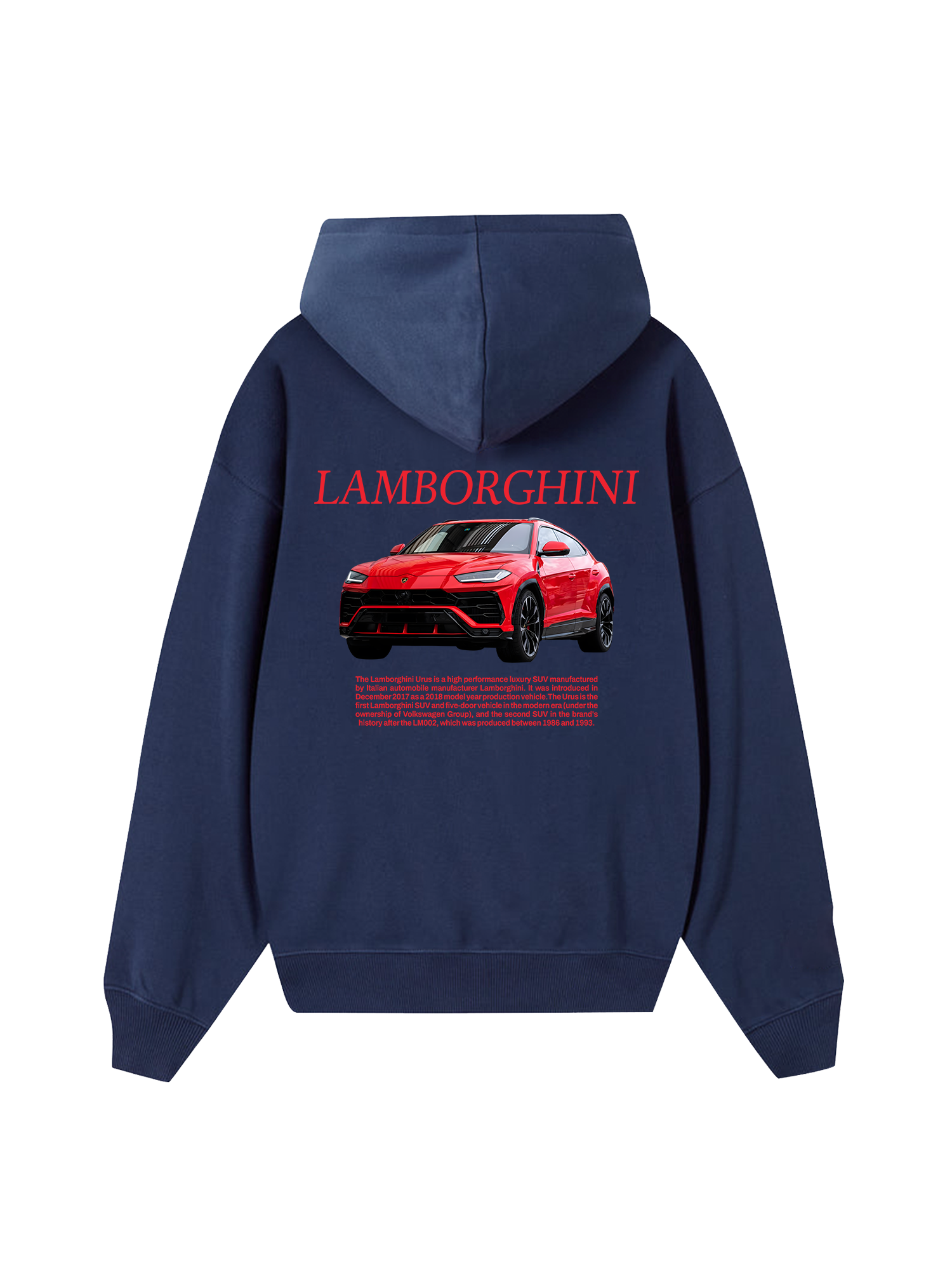Lamborghini Urus Red Hoodie