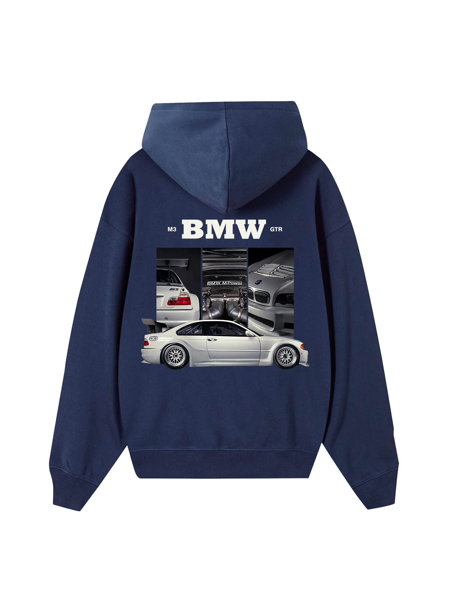 BMW M3 GTR Silver Hoodie