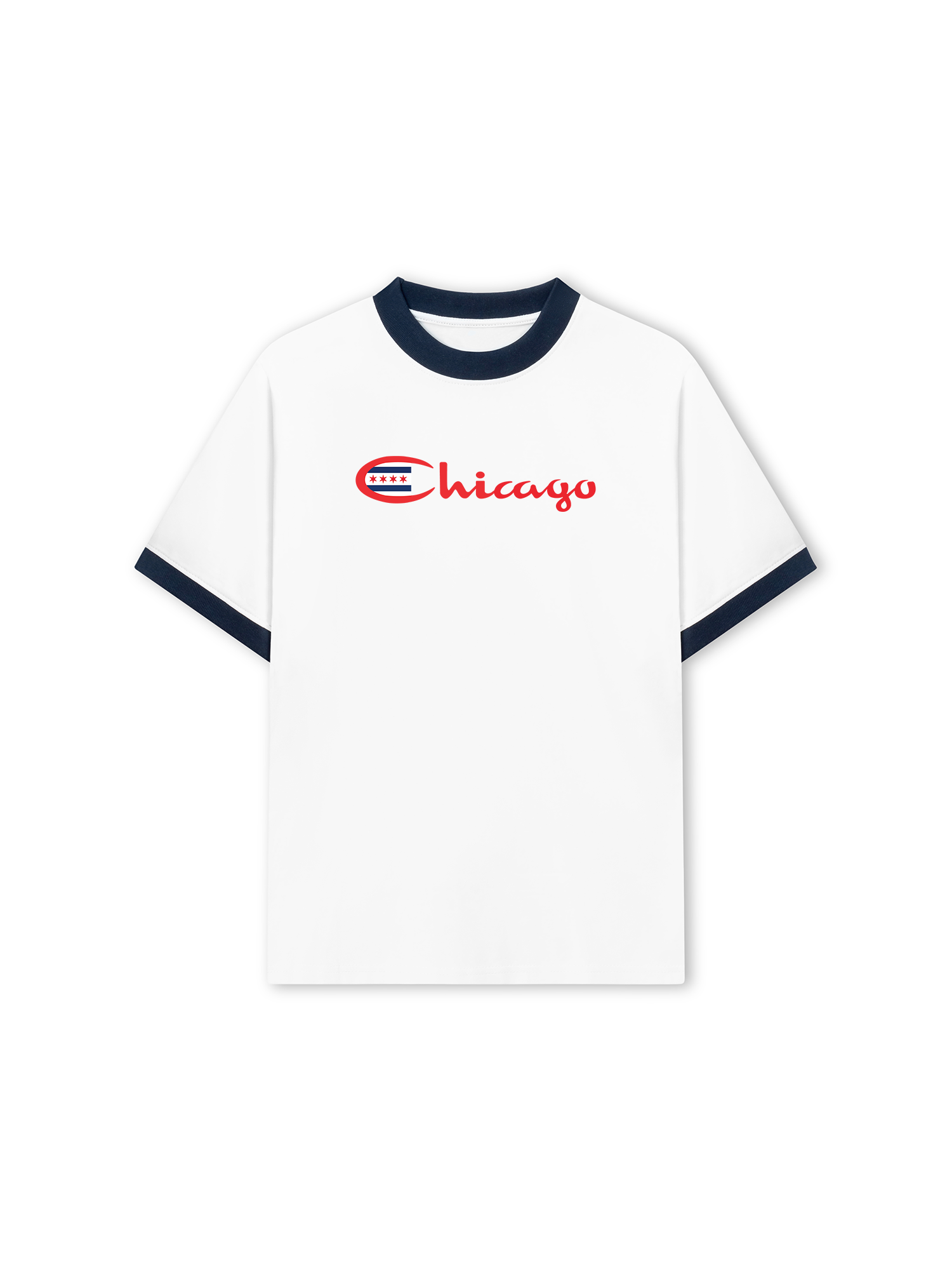 Áo Thun Ringer Relaxed Fit City Chicago