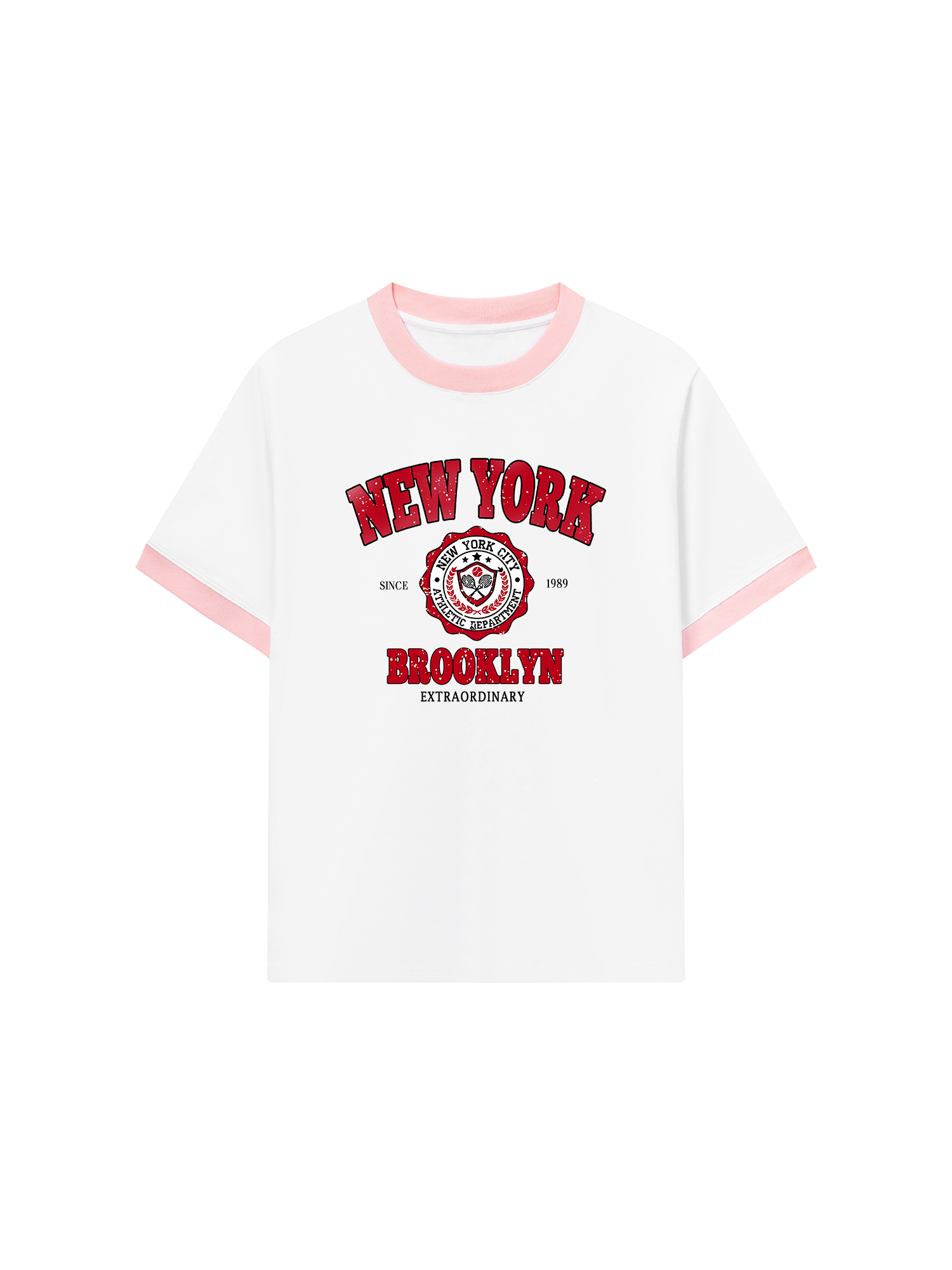 Áo Thun Ringer Relaxed Fit City New York Brooklyn