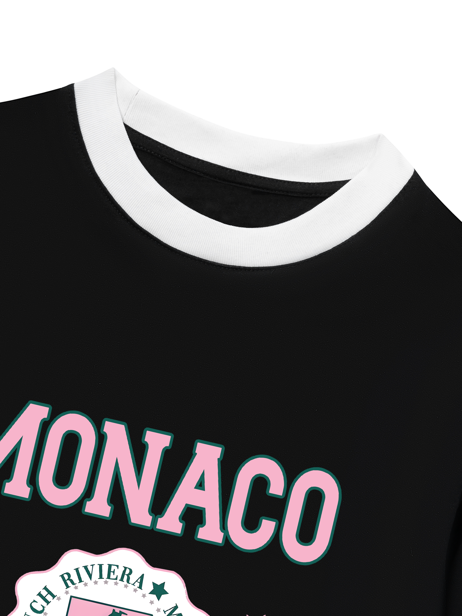 Áo Thun Ringer Relaxed Fit City Pink Monaco