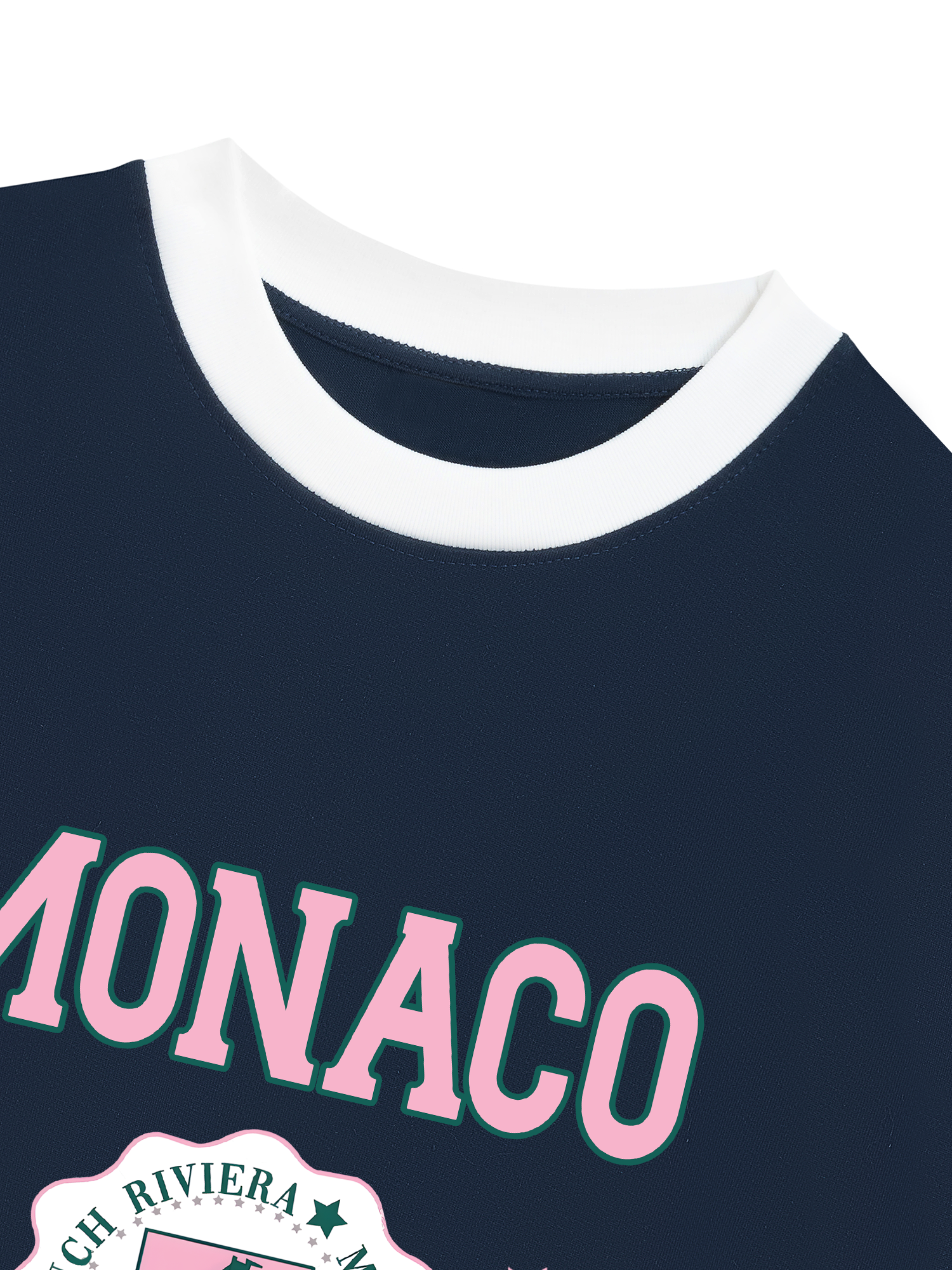 Áo Thun Ringer Relaxed Fit City Pink Monaco