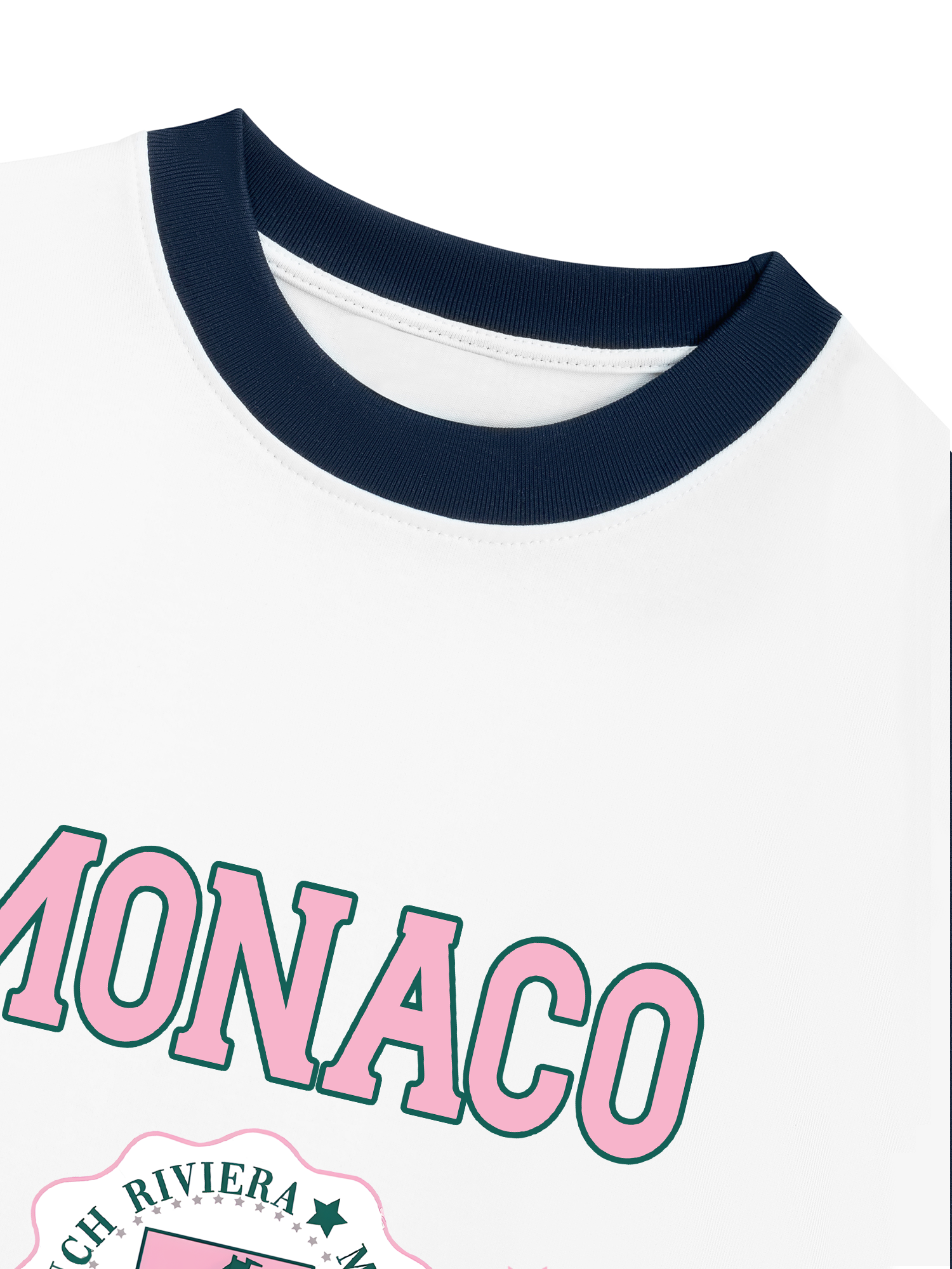 Áo Thun Ringer Relaxed Fit City Pink Monaco