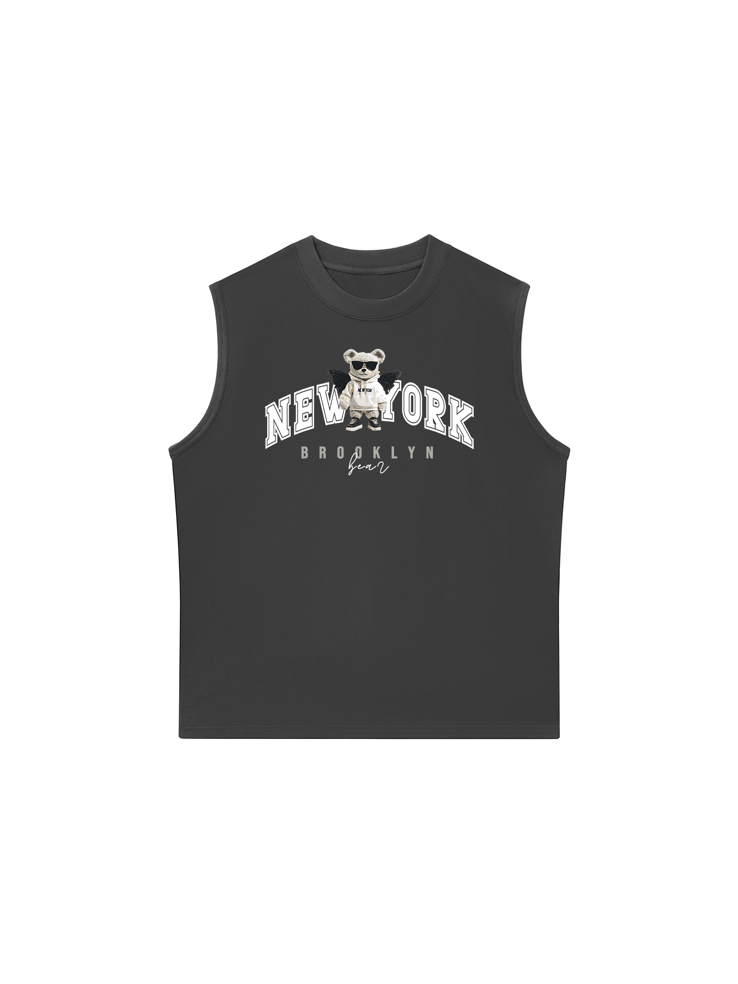 Áo Ba Lỗ Relaxed Fit City New York Bear