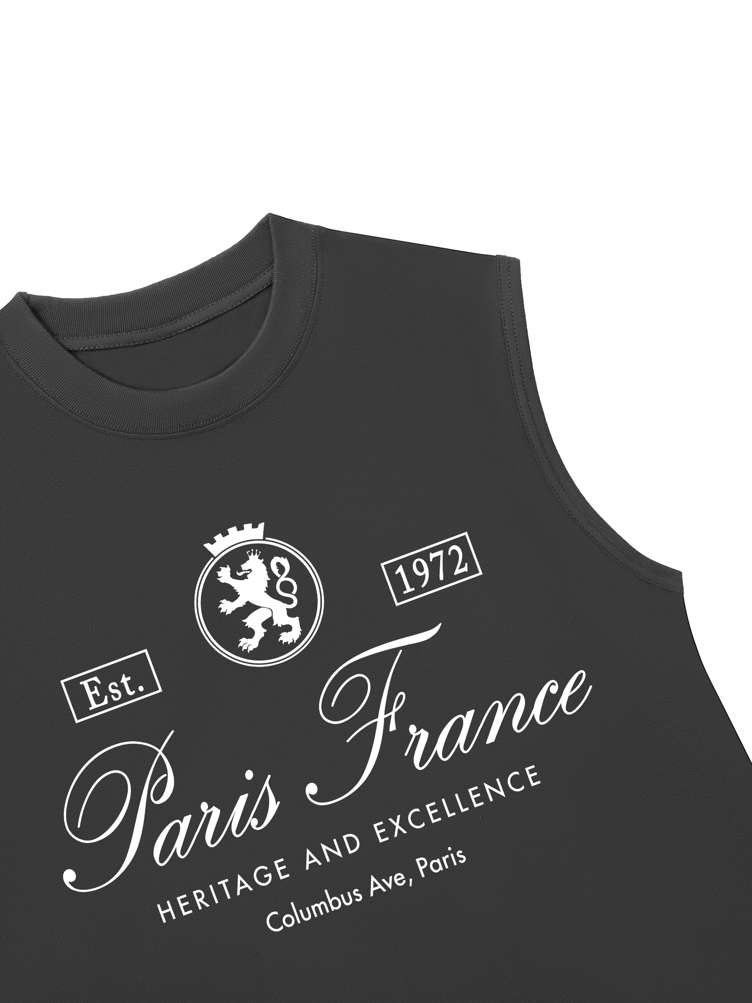 Áo Ba Lỗ Relaxed Fit Vintage Paris France