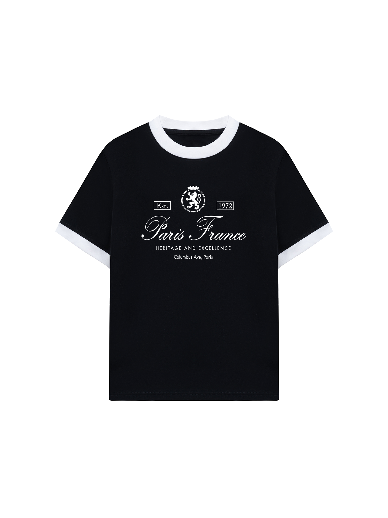 Áo Thun Ringer Relaxed Fit Vintage Paris France