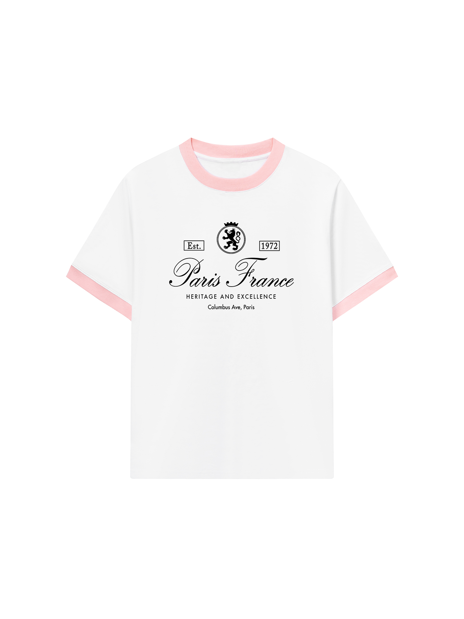 Áo Thun Ringer Relaxed Fit Vintage Paris France