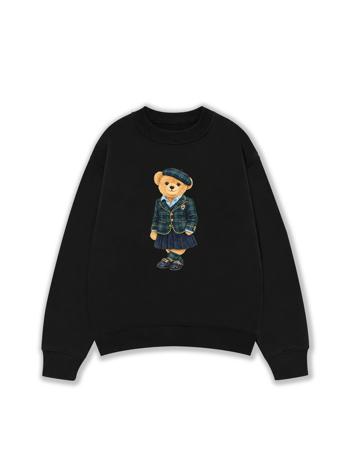 Áo Sweater Nỉ Hai Da Bear Three