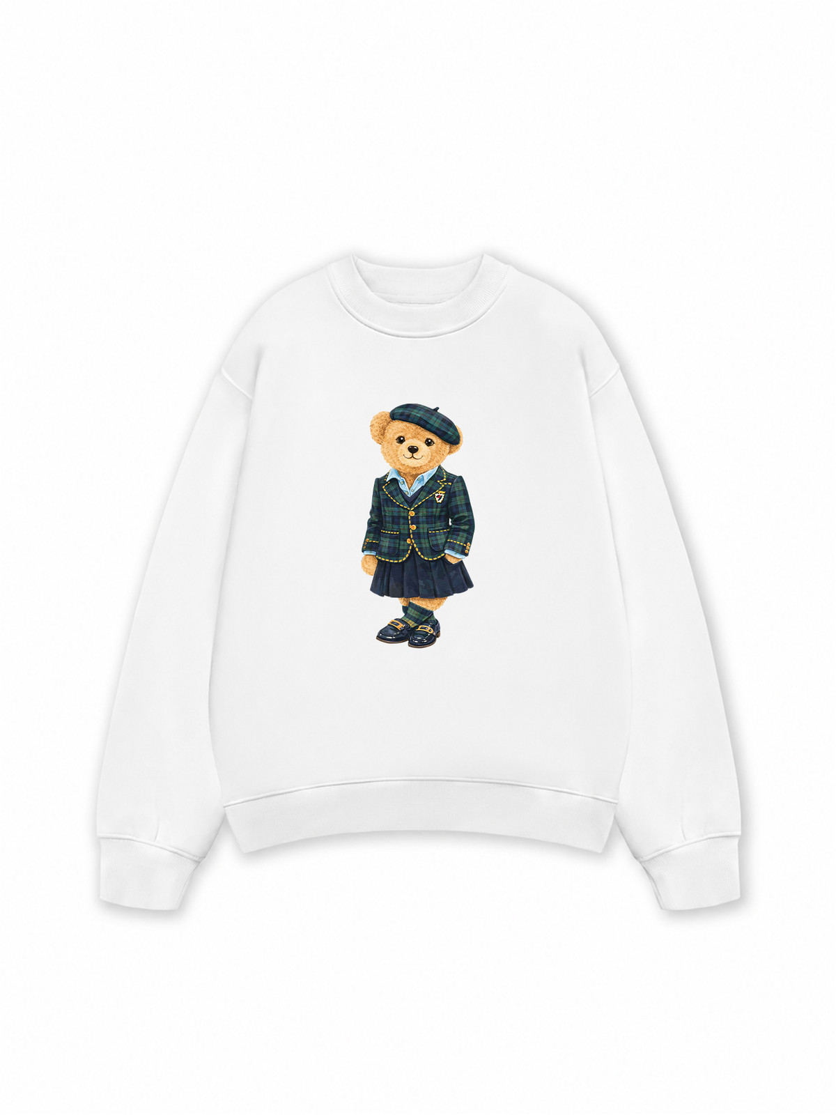 Áo Sweater Nỉ Hai Da Bear Three