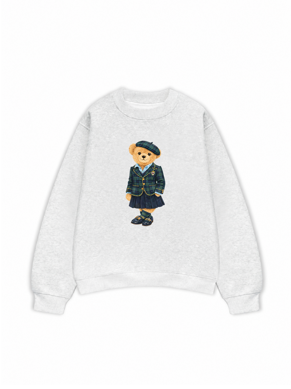 Áo Sweater Nỉ Hai Da Bear Three