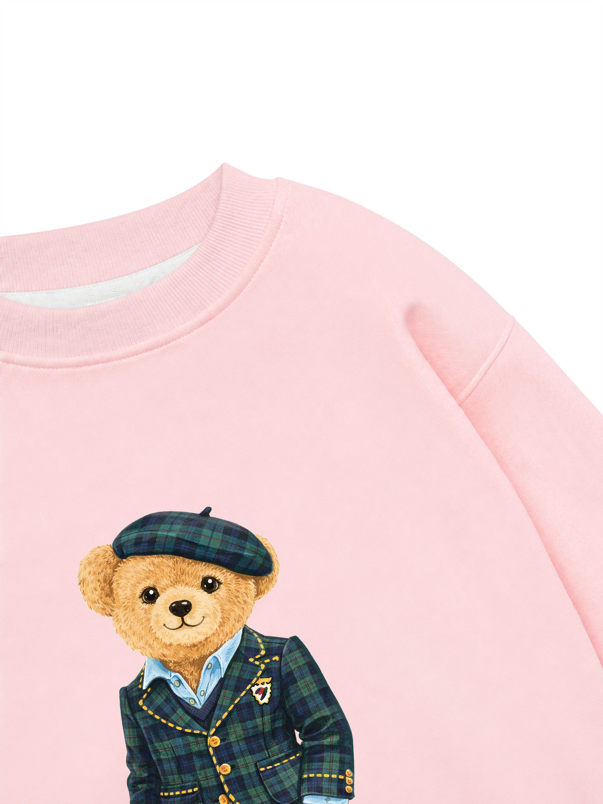 Áo Sweater Nỉ Hai Da Bear Three