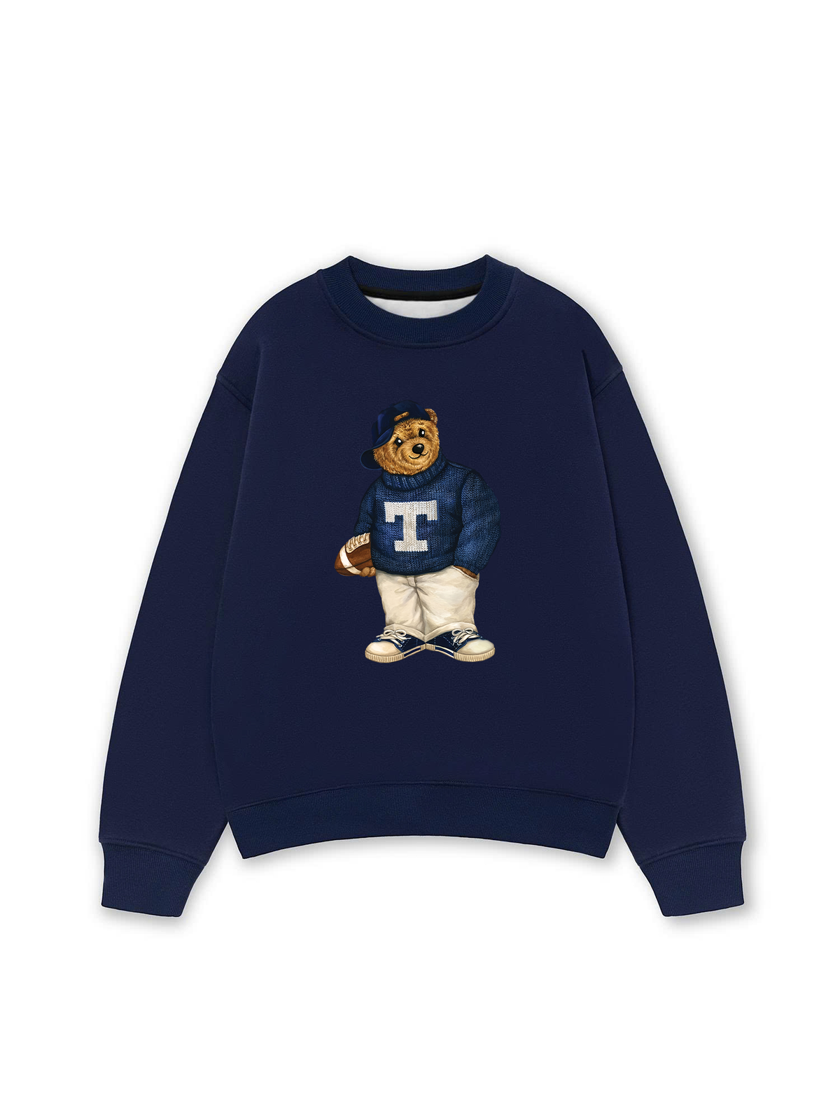 Áo Sweater Nỉ Hai Da Bear Two