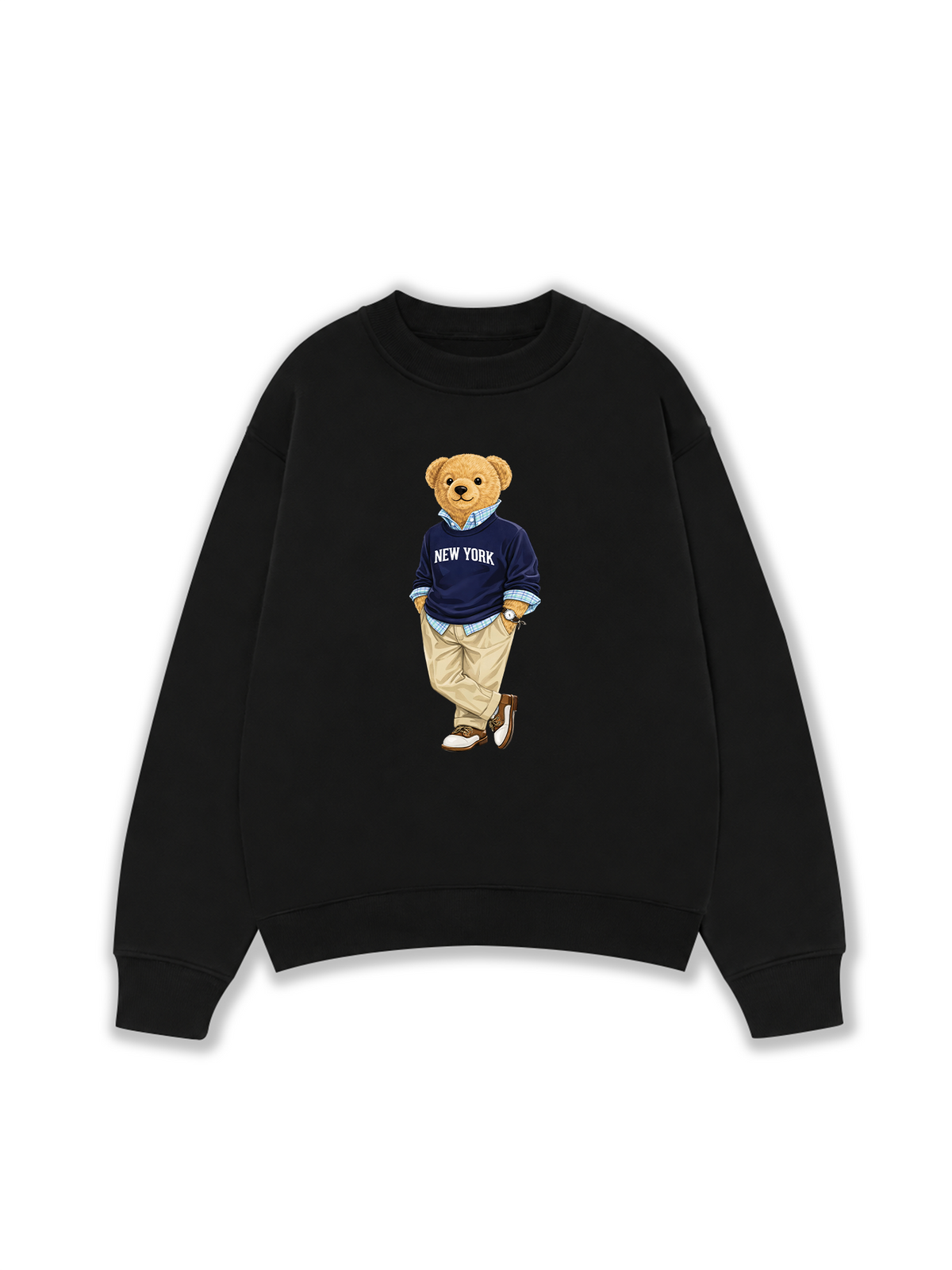 Áo Sweater Nỉ Hai Da Classic Bear