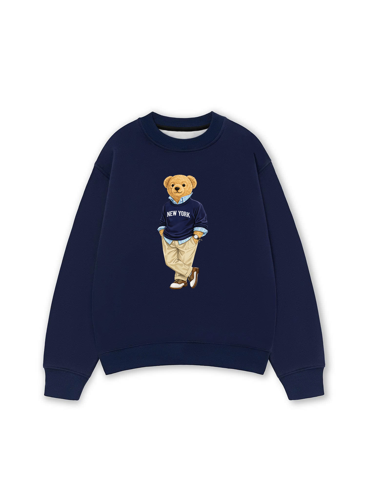 Áo Sweater Nỉ Hai Da Classic Bear