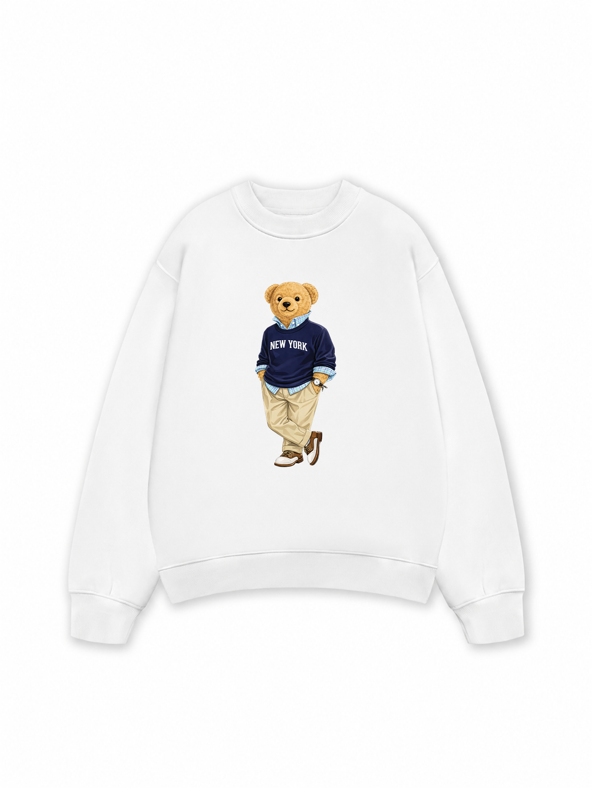 Áo Sweater Nỉ Hai Da Classic Bear