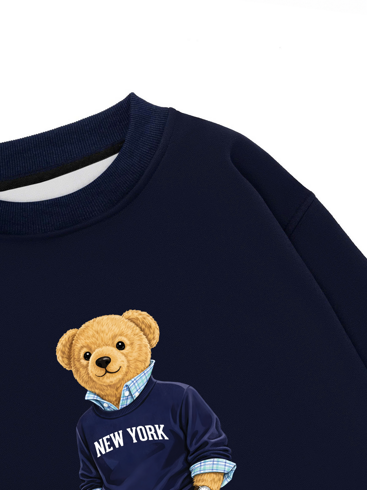Áo Sweater Nỉ Hai Da Classic Bear