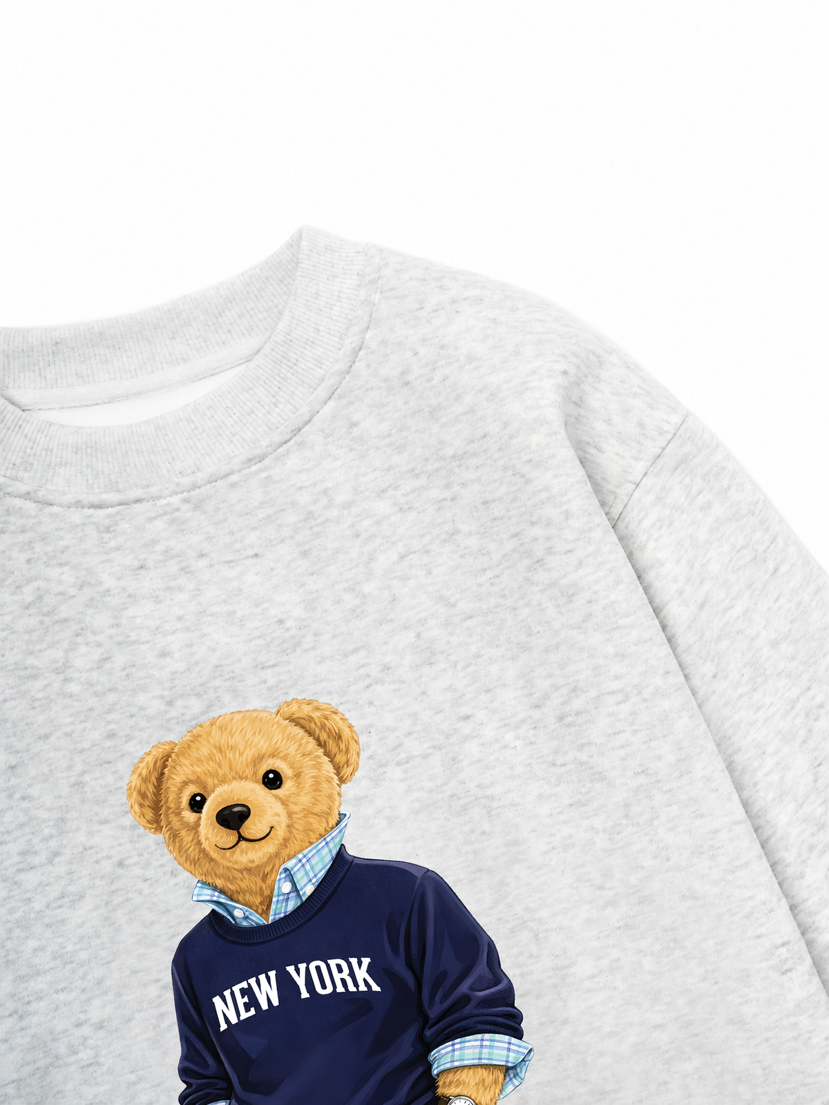 Áo Sweater Nỉ Hai Da Classic Bear