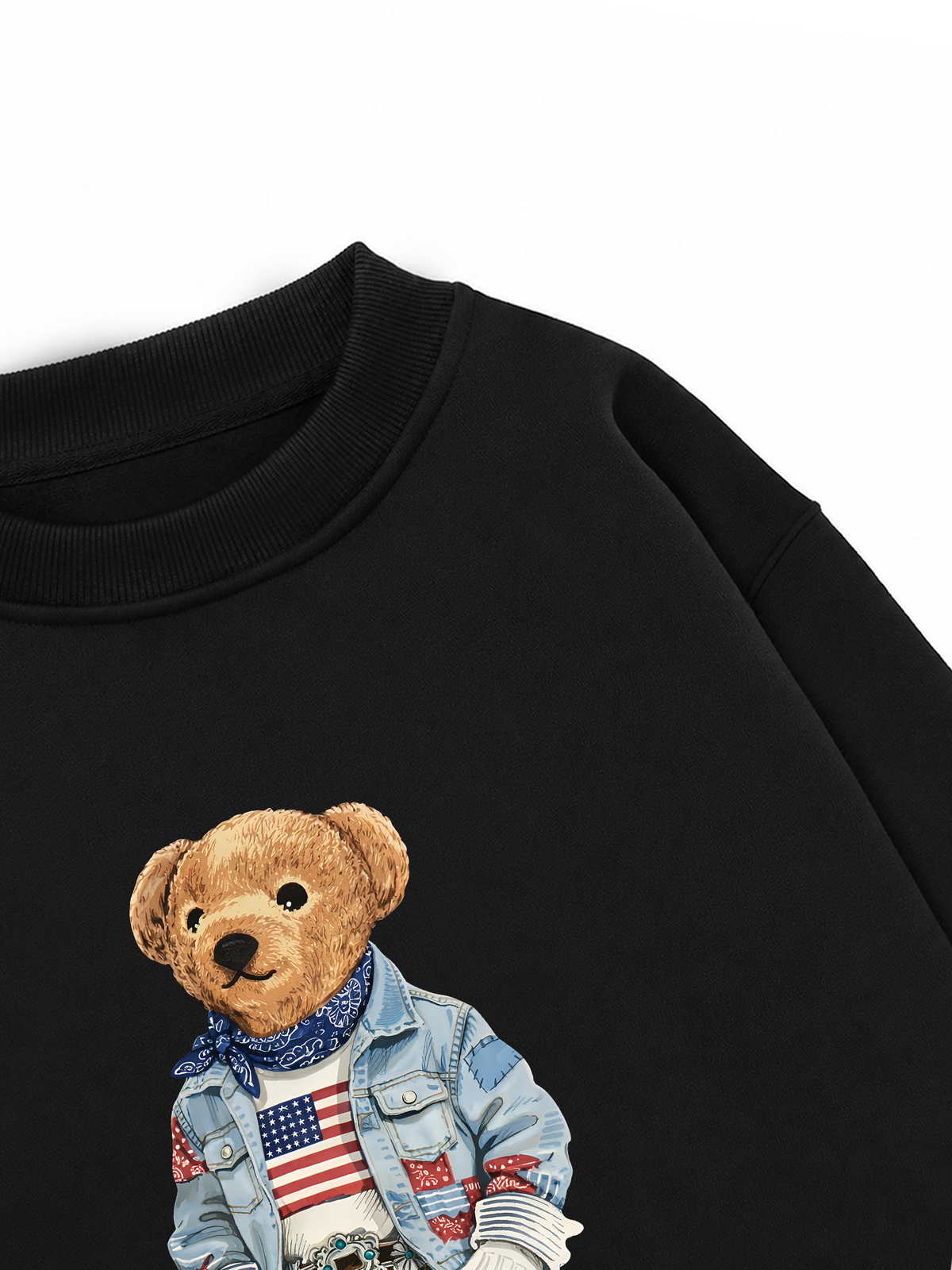 Áo Sweater Nỉ Hai Da Cowboy Bear
