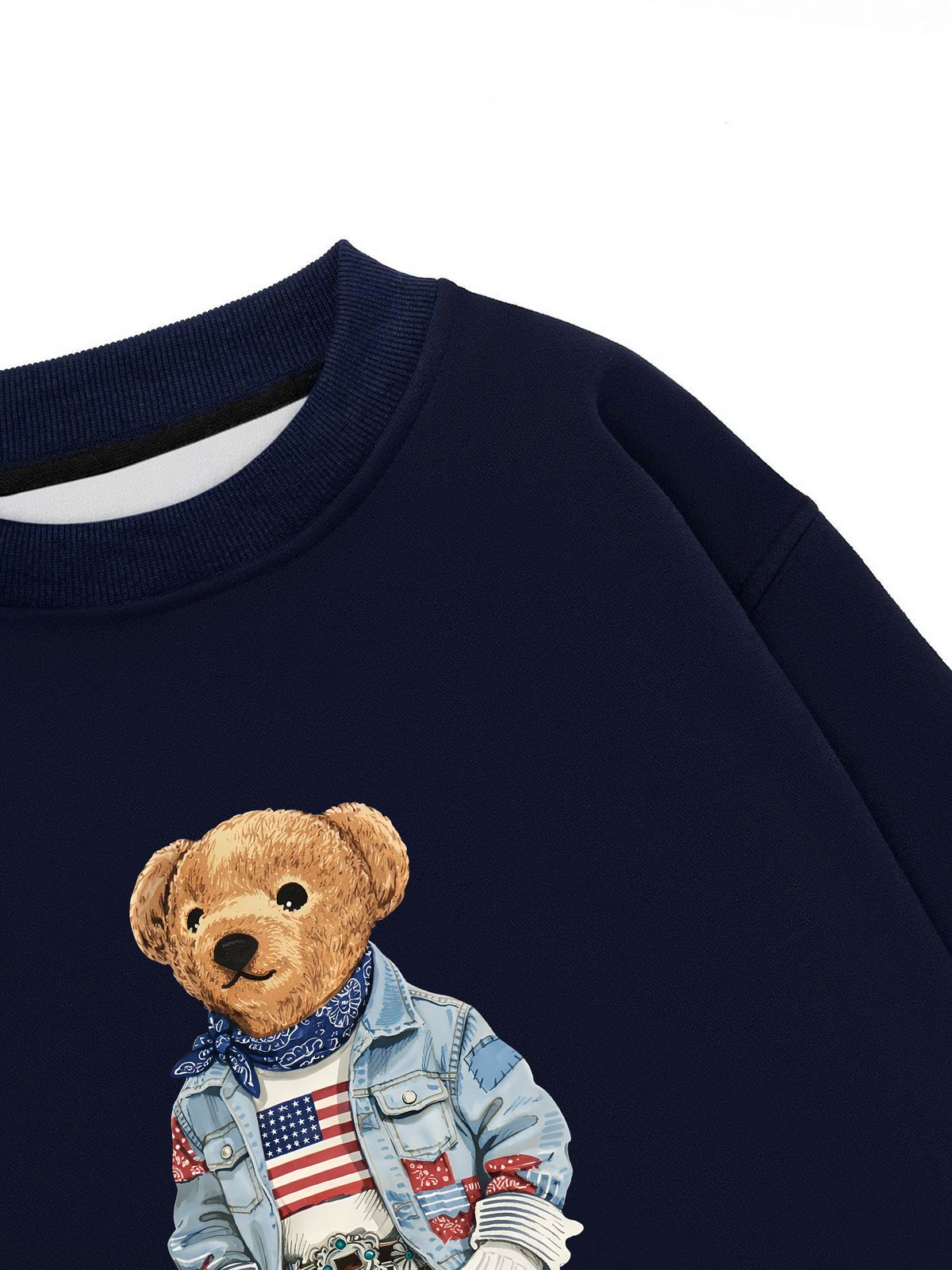 Áo Sweater Nỉ Hai Da Cowboy Bear