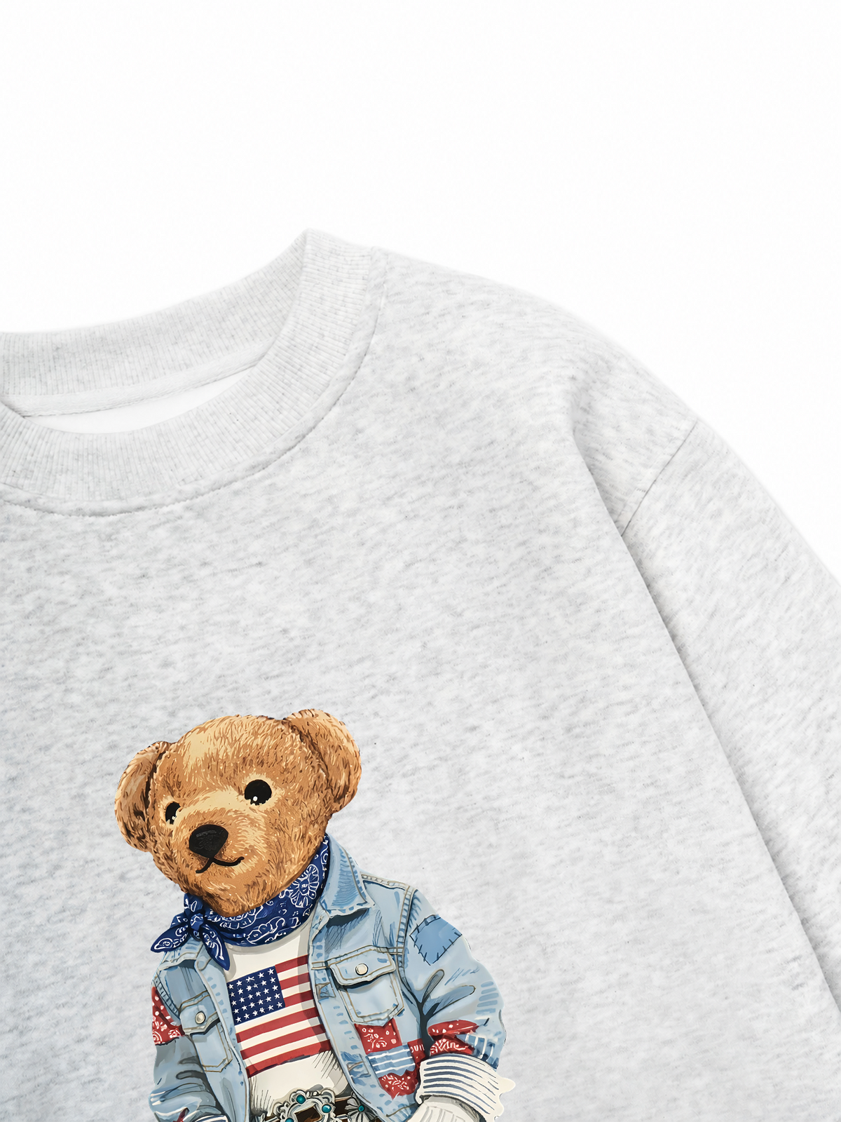 Áo Sweater Nỉ Hai Da Cowboy Bear