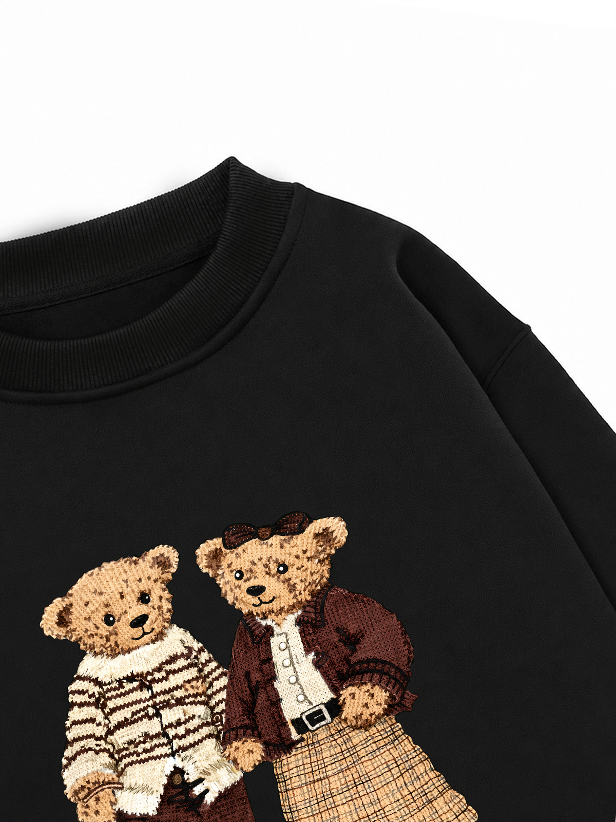 Áo Sweater Nỉ Hai Da Couple Bear