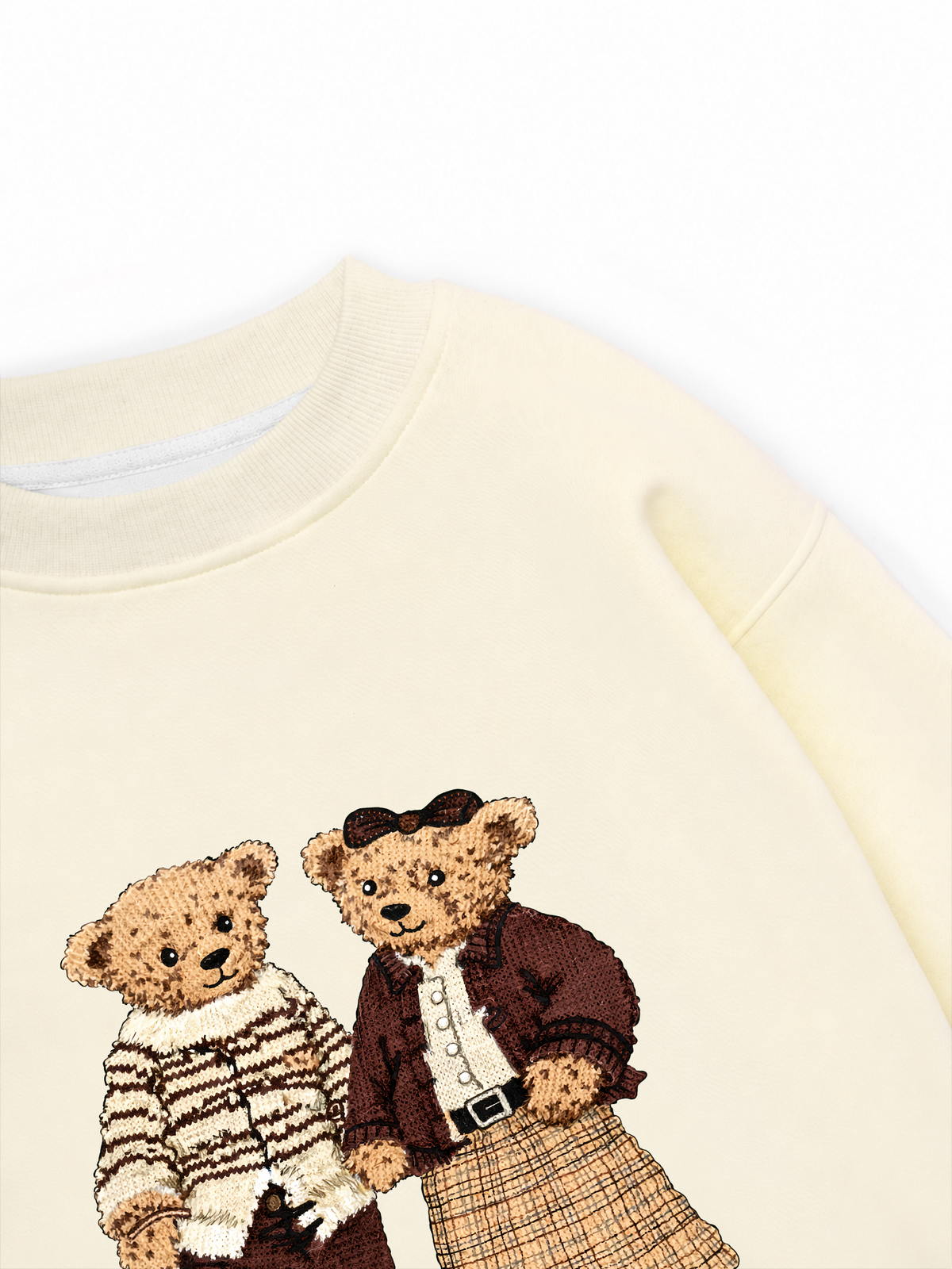 Áo Sweater Nỉ Hai Da Couple Bear