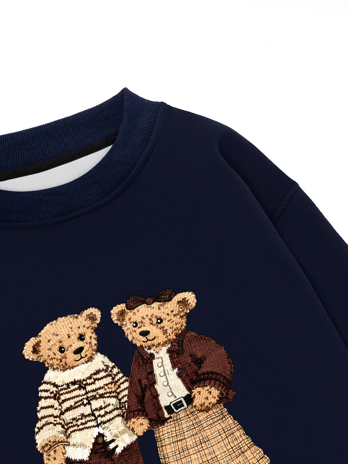 Áo Sweater Nỉ Hai Da Couple Bear