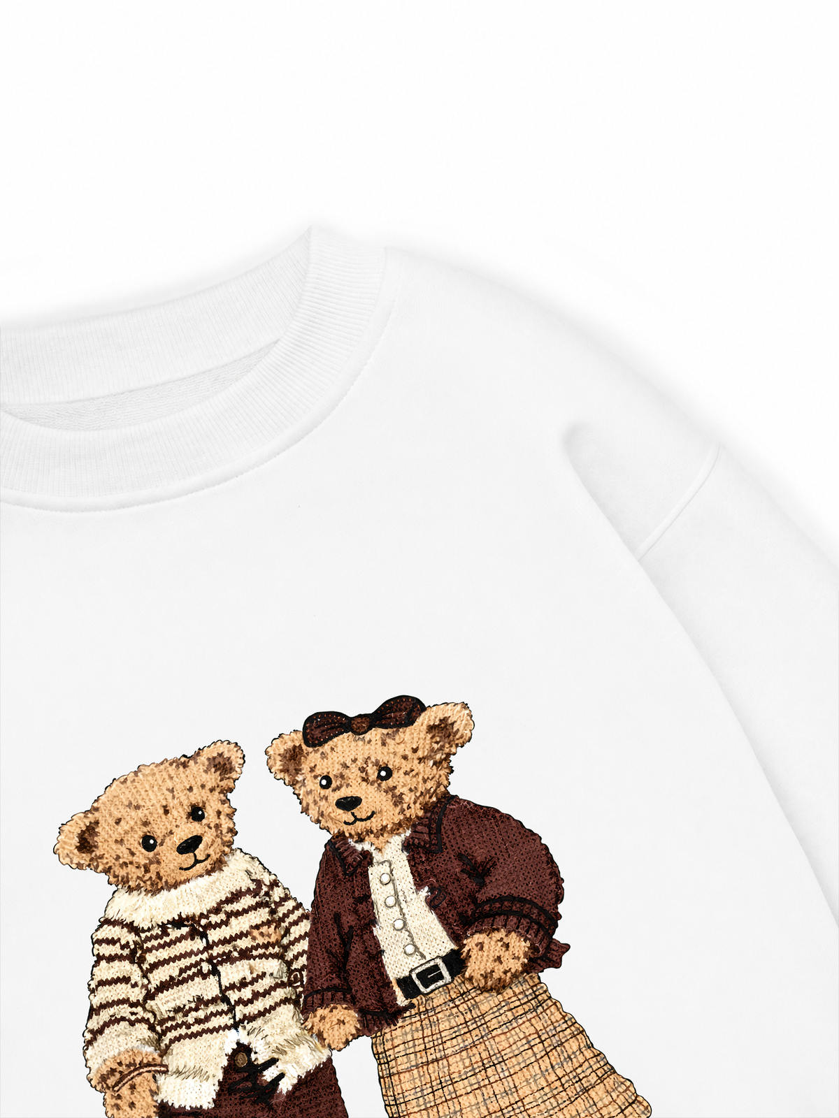 Áo Sweater Nỉ Hai Da Couple Bear