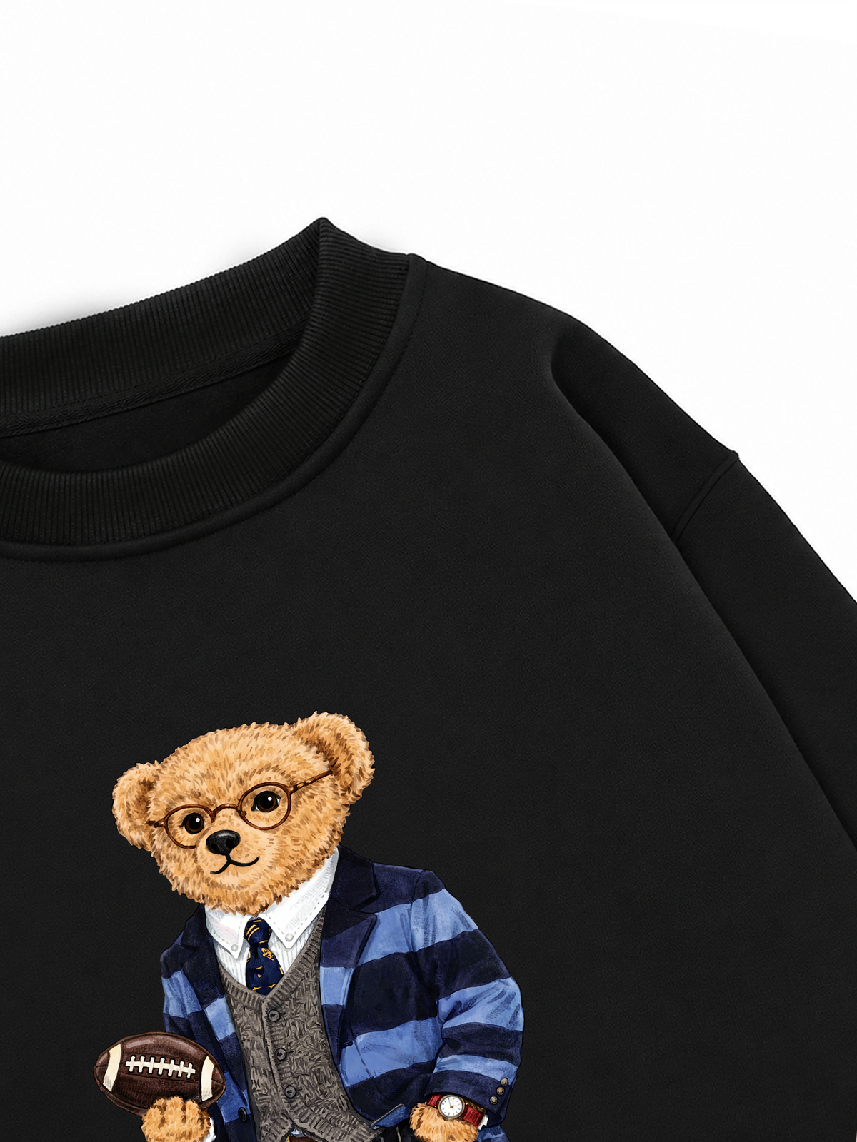Áo Sweater Nỉ Hai Da Smart Bear