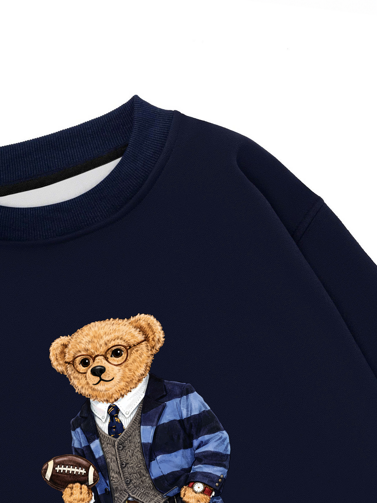 Áo Sweater Nỉ Hai Da Smart Bear
