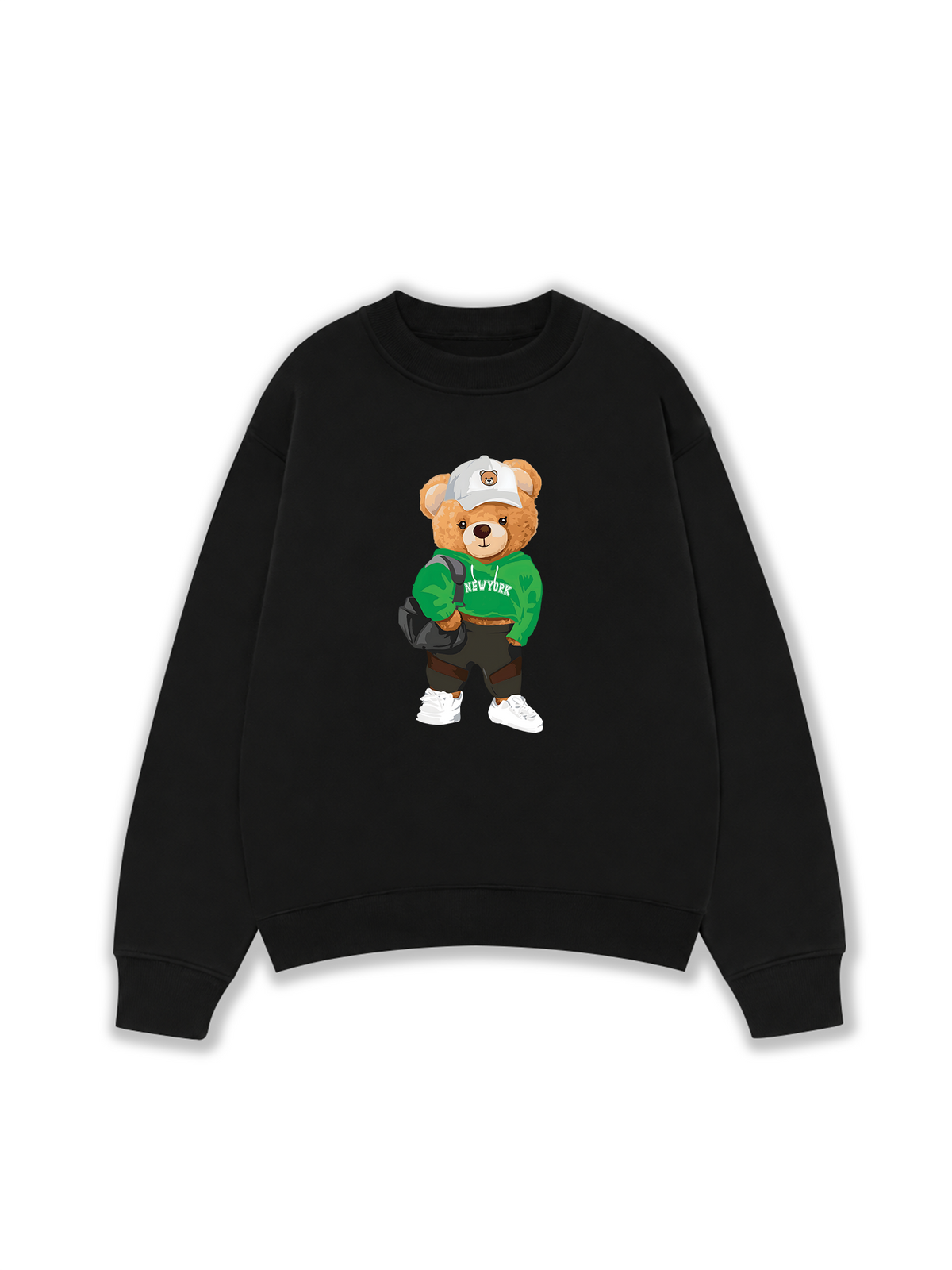 Áo Sweater Nỉ Hai Da Sporty Bear