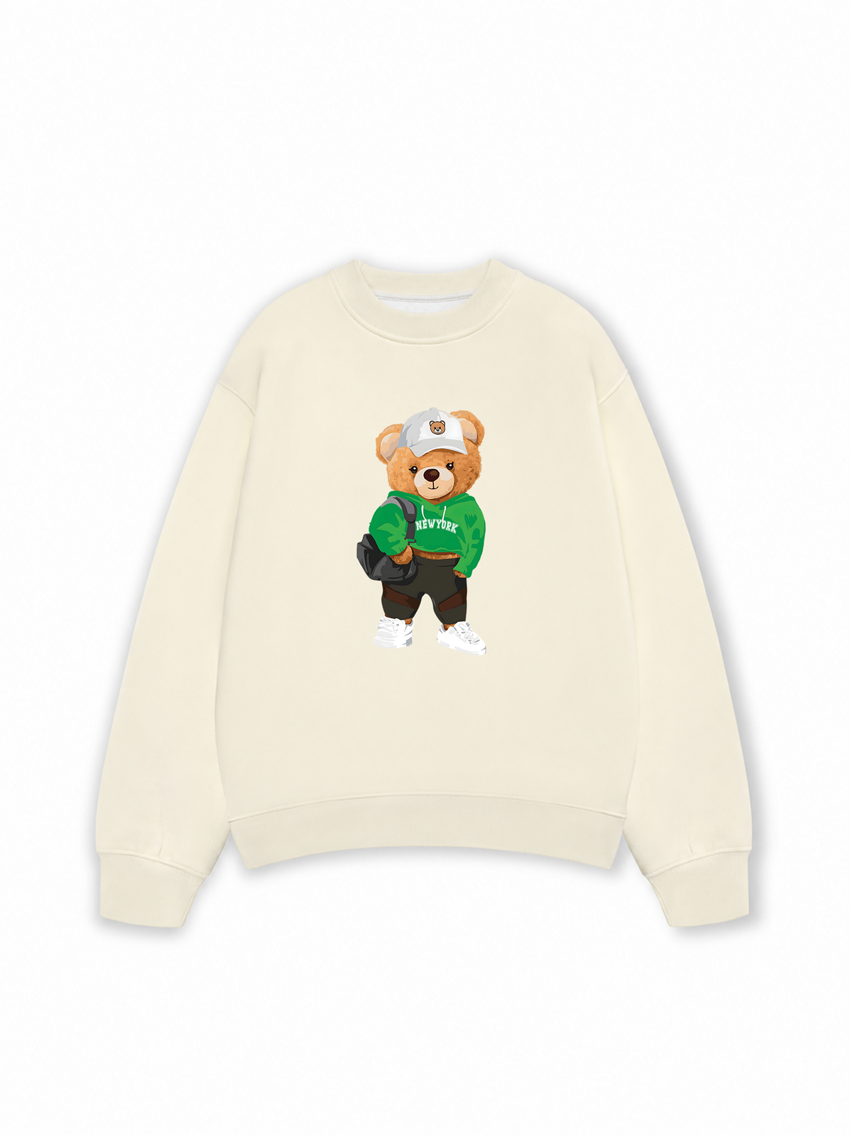 Áo Sweater Nỉ Hai Da Sporty Bear