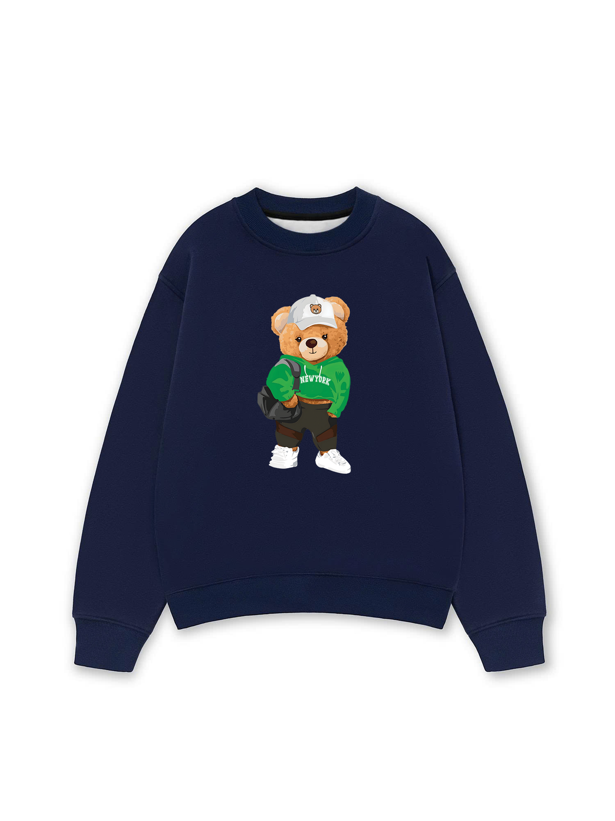 Áo Sweater Nỉ Hai Da Sporty Bear