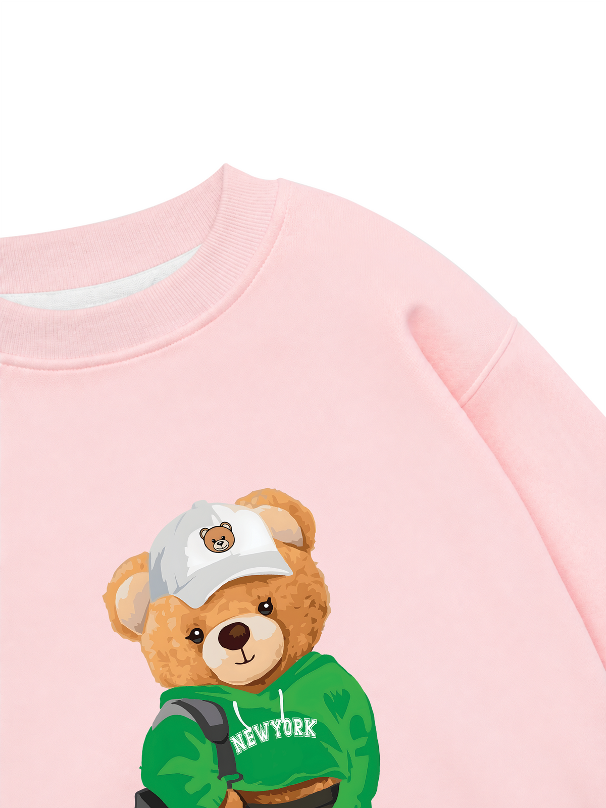 Áo Sweater Nỉ Hai Da Sporty Bear