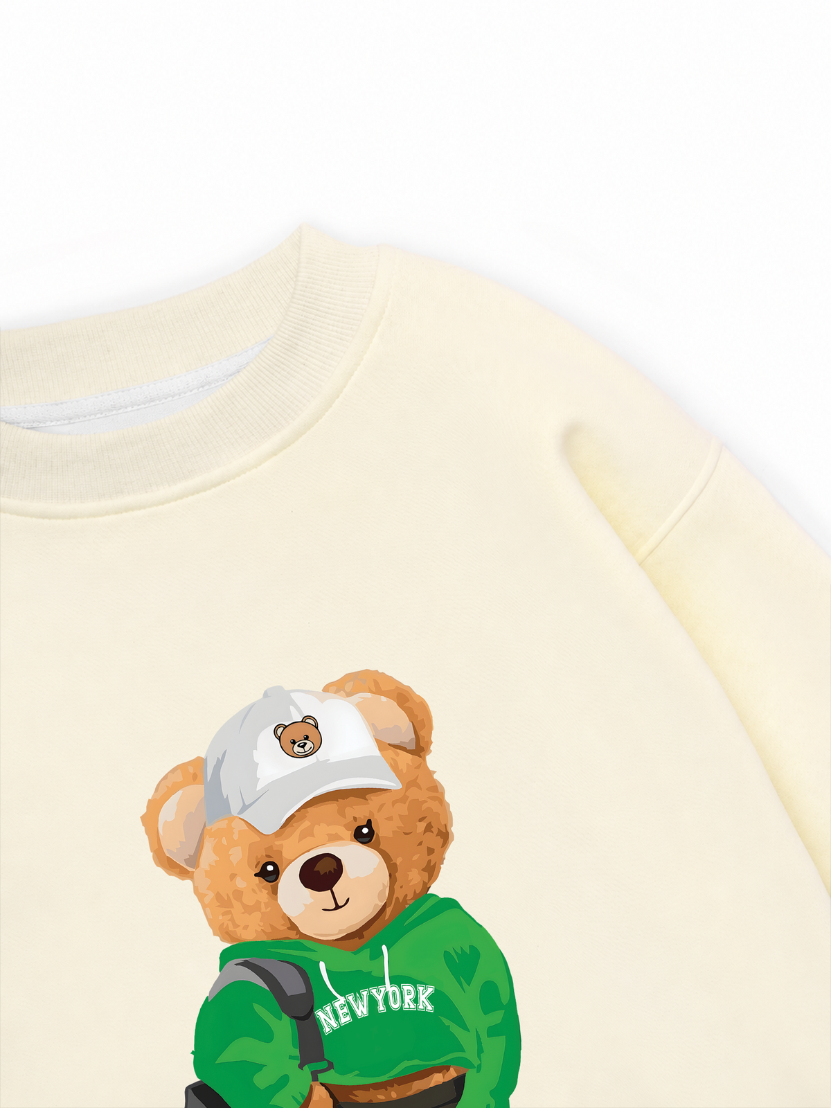 Áo Sweater Nỉ Hai Da Sporty Bear