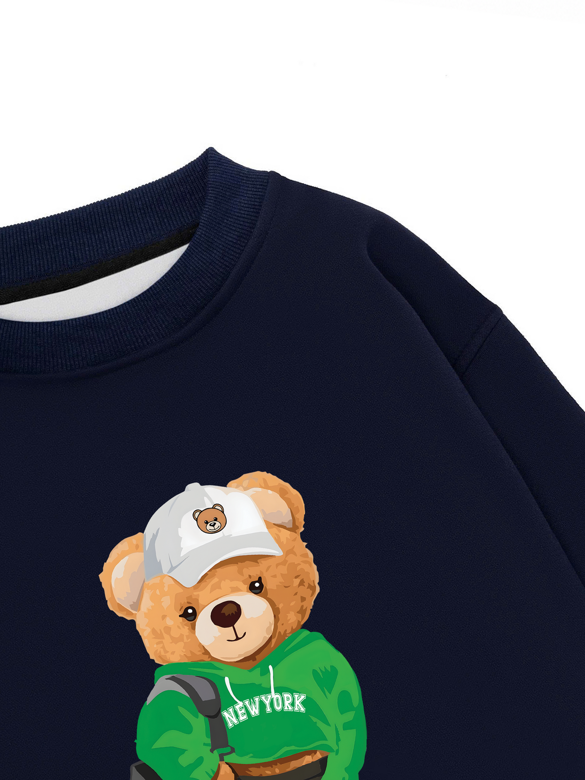 Áo Sweater Nỉ Hai Da Sporty Bear