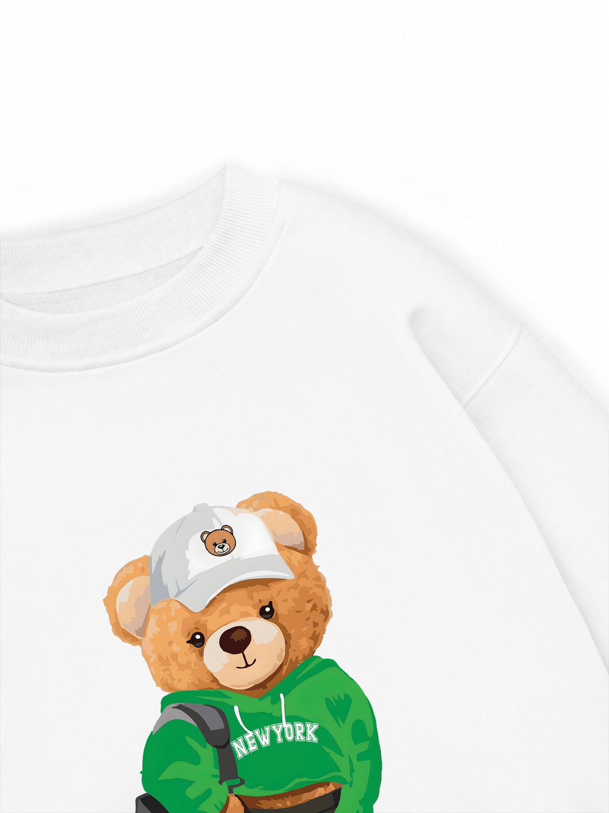 Áo Sweater Nỉ Hai Da Sporty Bear