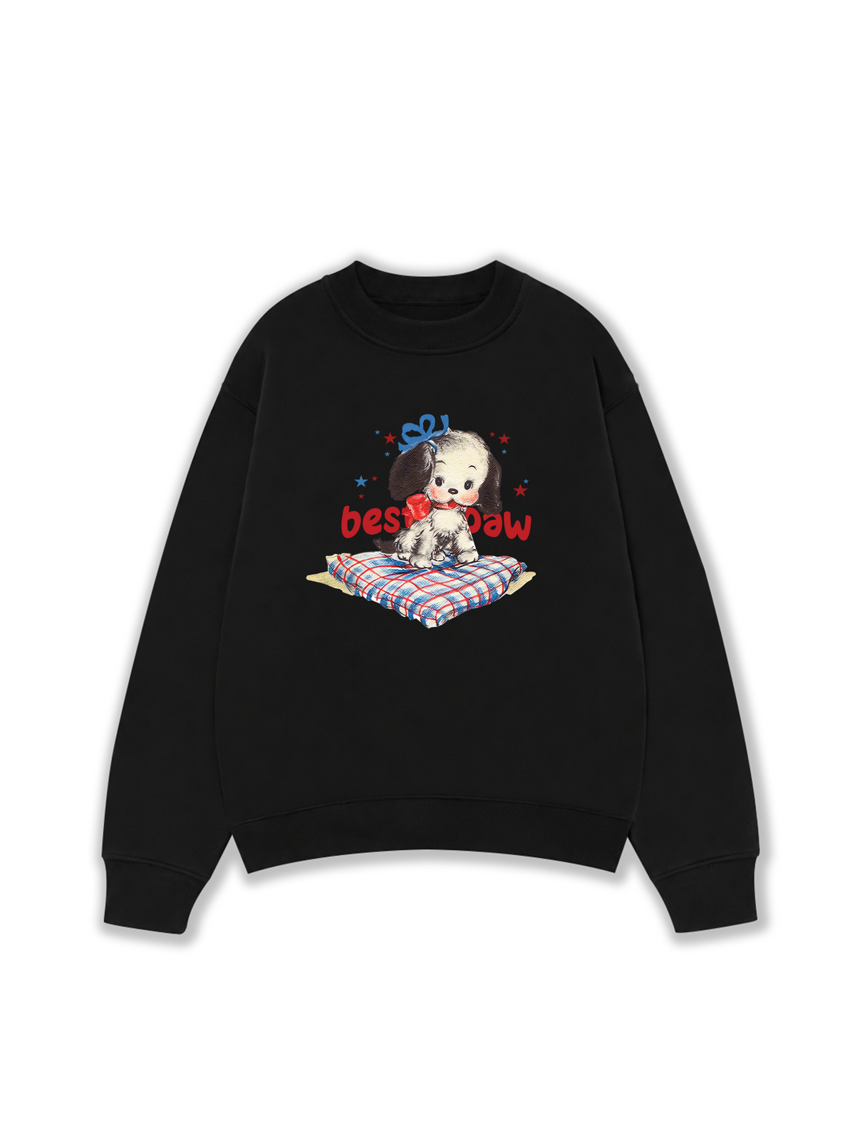 Áo Sweater Nỉ Hai Da Soft Paw Besties Paw
