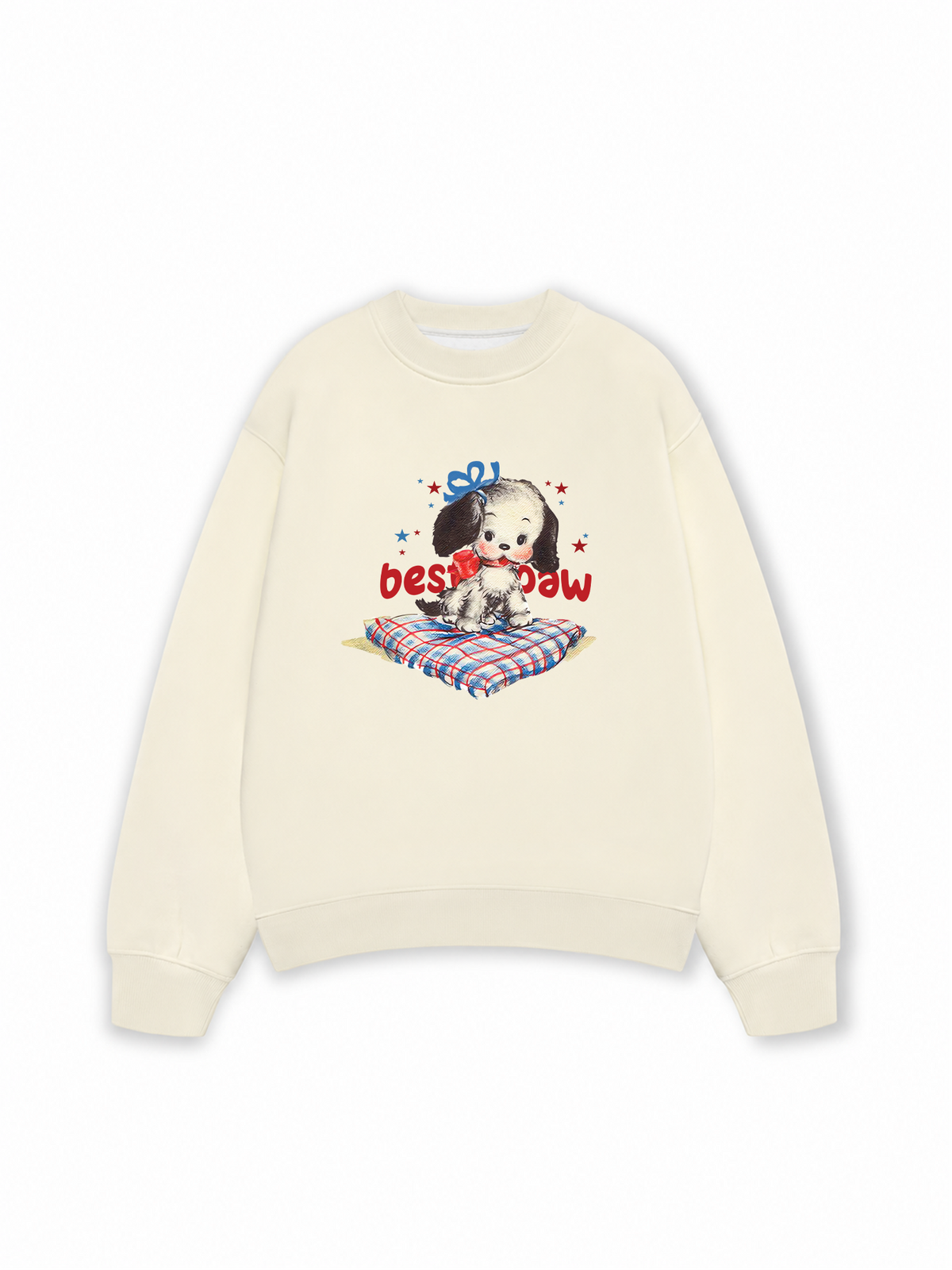 Áo Sweater Nỉ Hai Da Soft Paw Besties Paw
