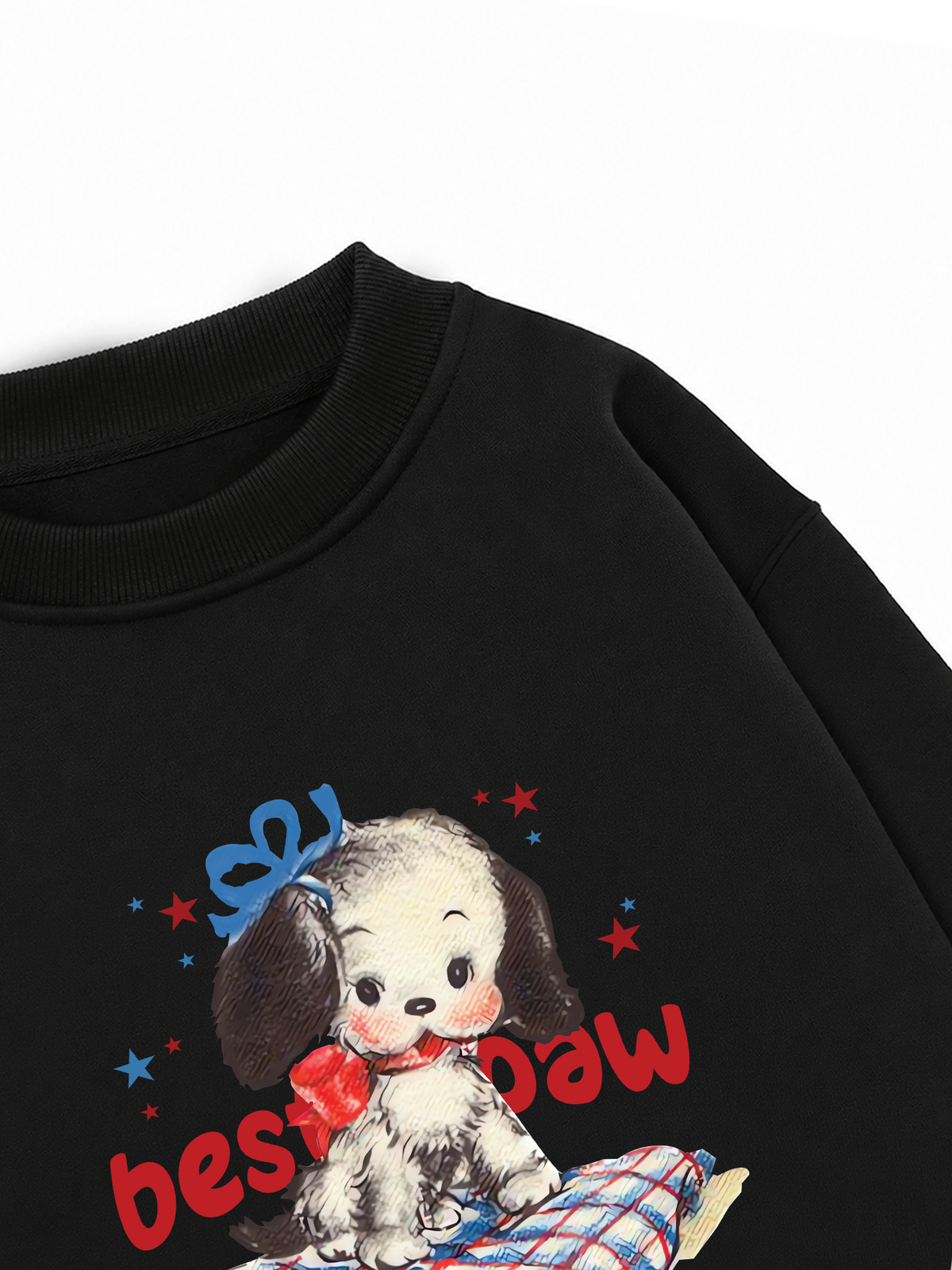 Áo Sweater Nỉ Hai Da Soft Paw Besties Paw