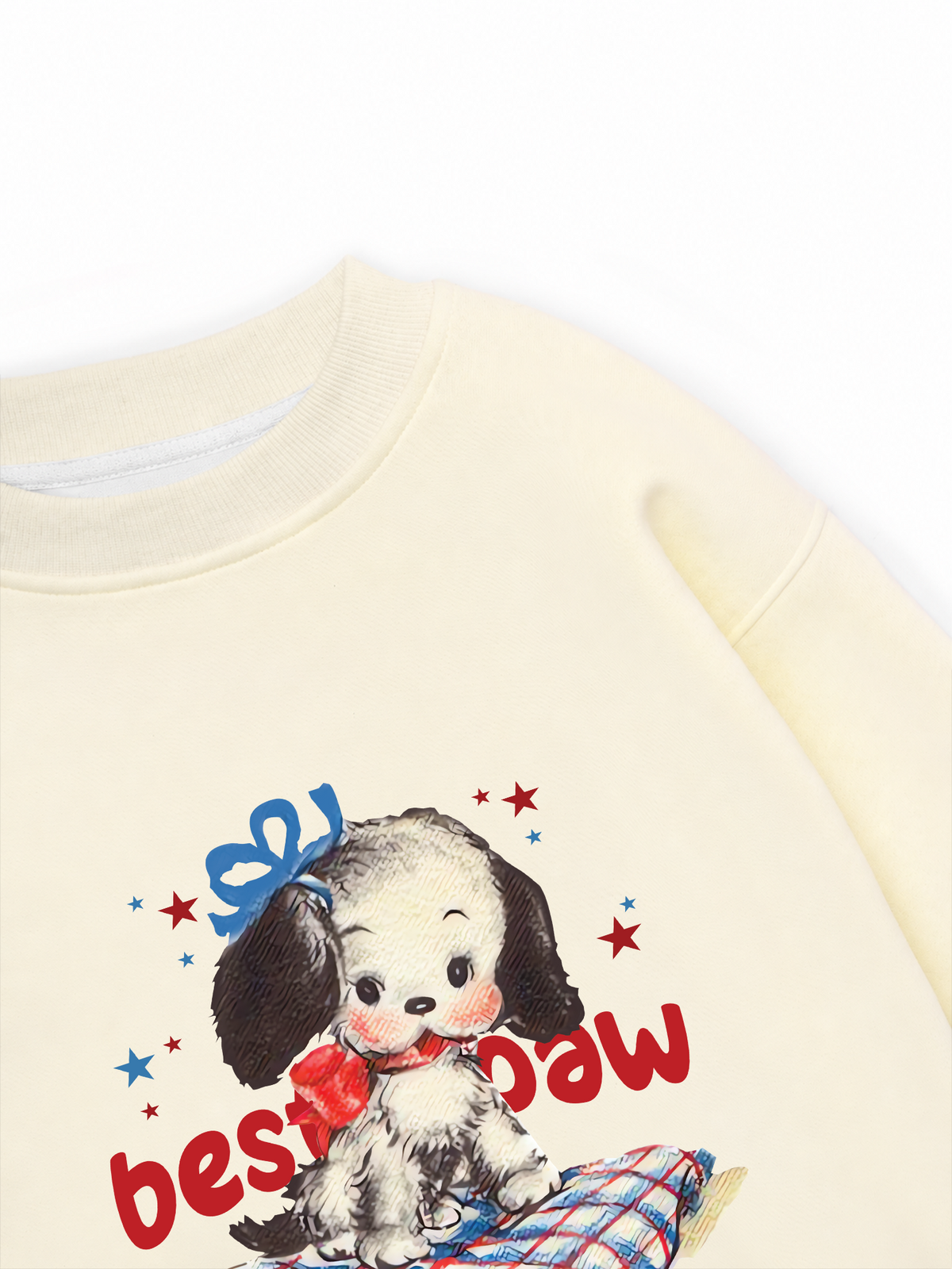 Áo Sweater Nỉ Hai Da Soft Paw Besties Paw