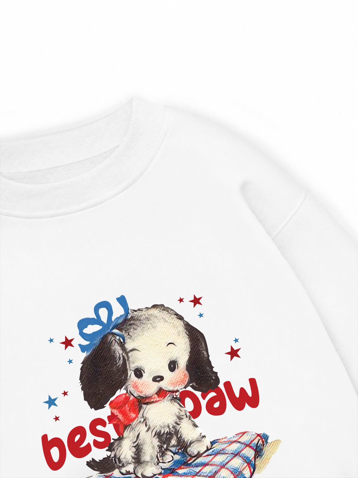 Áo Sweater Nỉ Hai Da Soft Paw Besties Paw