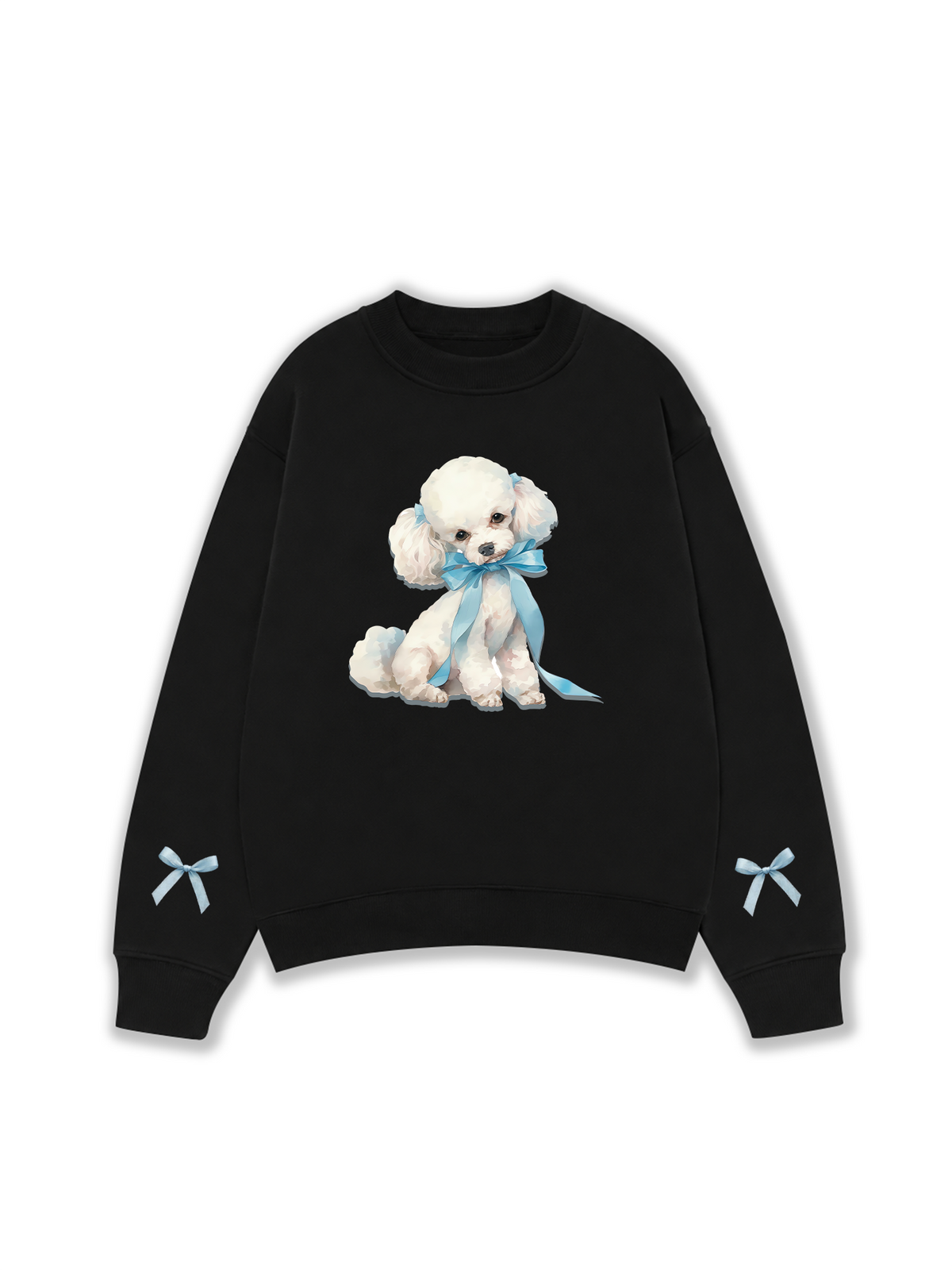 Áo Sweater Nỉ Hai Da Soft Paw Cute Blue Puppy