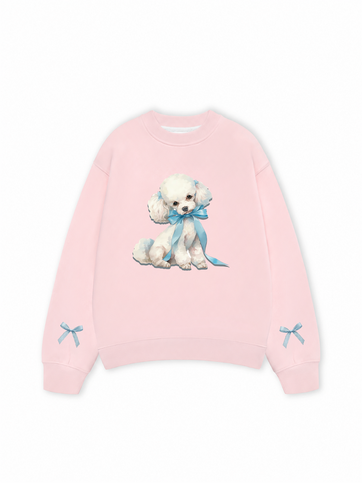 Áo Sweater Nỉ Hai Da Soft Paw Cute Blue Puppy