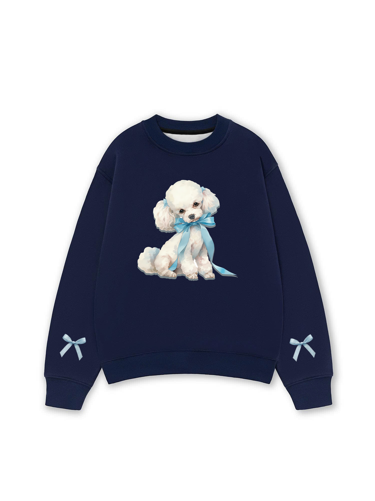 Áo Sweater Nỉ Hai Da Soft Paw Cute Blue Puppy