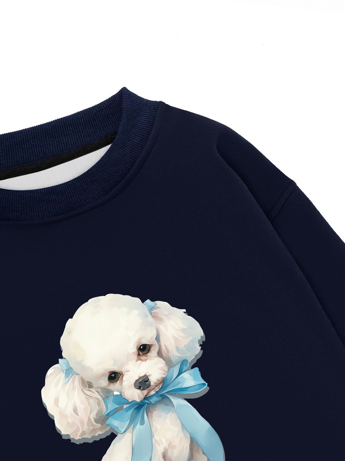 Áo Sweater Nỉ Hai Da Soft Paw Cute Blue Puppy
