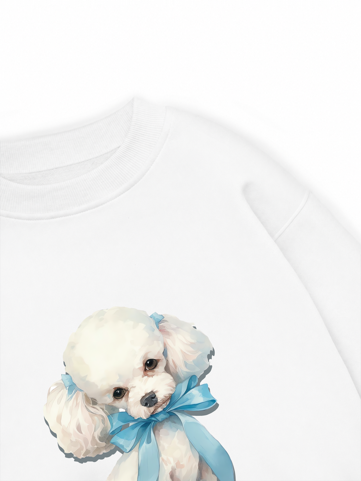 Áo Sweater Nỉ Hai Da Soft Paw Cute Blue Puppy